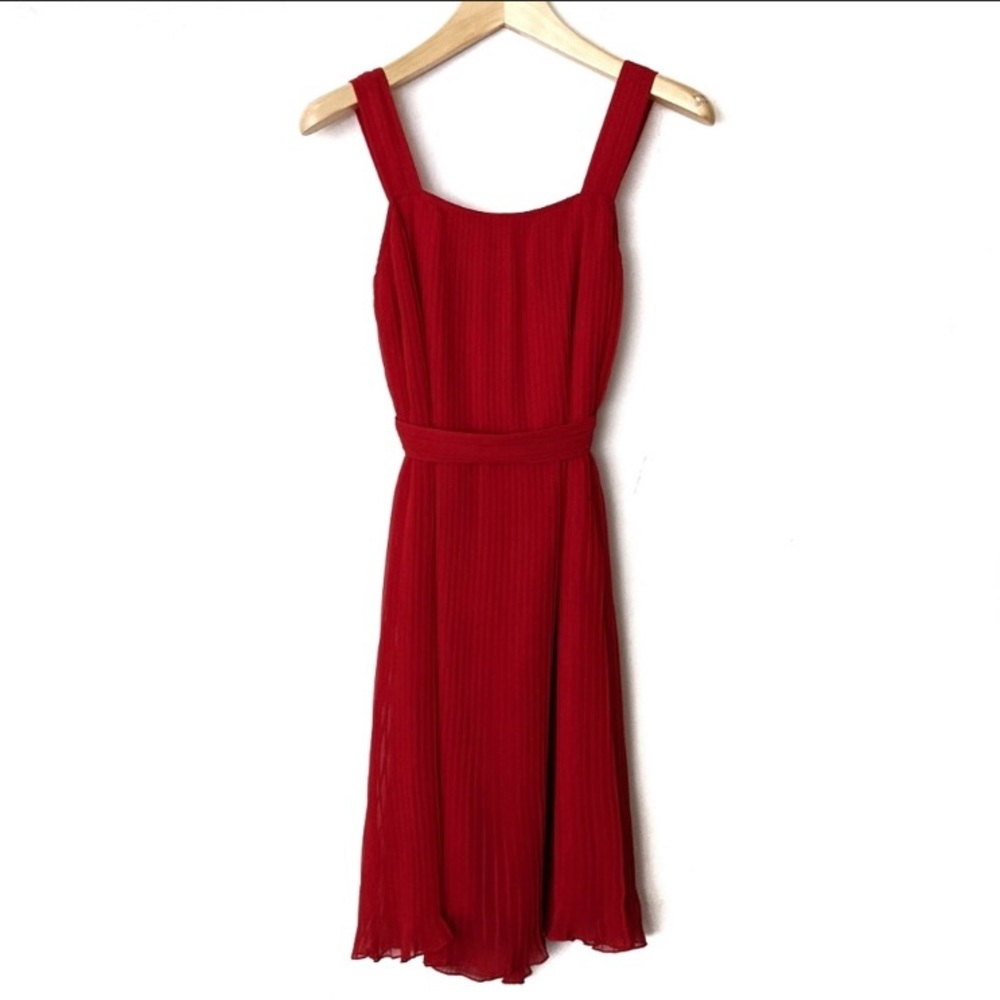 Zara red colour dress